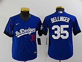 Youth Dodgers 35 Cody Bellinger Royal 2021 City Connect Cool Base Jersey,baseball caps,new era cap wholesale,wholesale hats